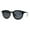 All Black, variant on Hipster Round Horn Rim Inset Lens Thin Plastic Sunglasses All Black