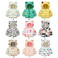 thumbnail image 4 of Hotiary Todddler Boys Girls Winter Puffer Jacket Kids Cartoon Print Warm Windproof Zip up Hooded Coat Children Lightweight Bear Ears Padded Down Outerwear Packable for 2-9 Years, 4 of 4