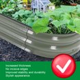 thumbnail image 3 of Metal Raised Bed Set Durable, Stylish Plant Pot, Steel and 304 Stainless Steel and Rubber Metal Raised Bed Metal Plant Bed Raised Bed with Open for Vegetables and Flowers, 3 of 8