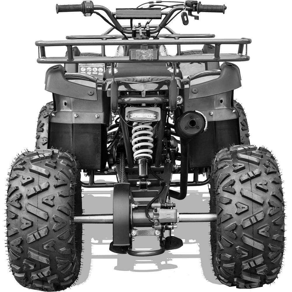MotoTec Bull 125cc 4-Stroke Kids ATV with Front and Rear Racks