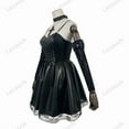 thumbnail image 3 of Misa Amane Faux Leather Cosplay Costume Set With Wig Stockings Necklace, 3 of 10