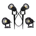 thumbnail image 2 of Lámpara LED para jardín al aire libre, 5 W, 10 W, con punta de lámpara, resistente al agua, CA 85-265 V, CC 12 V, foco para camino, luz blanca cálida y verde, 2 of 5