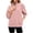 Pink, variant on Rciityk Sweatshirts for Women Oversized Casual Long Sleeve Quarter Zip Stand Collar Pullover Tops Fall Winter Casual Ladies Sweatshirt with Pockets