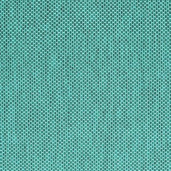 Ahgly Company Indoor Square Abstract Turquoise Blue Contemporary Area Rugs, 6' Square