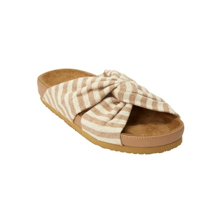 

Comfortview Women s Wide Width The Reese Footbed Sandal Sandal