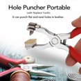 thumbnail image 4 of Yeacher Practical Quiet Leather Craft Stitching Rustproof Hole Puncher Portable Home Drilling Tool with Replace Tooth, 4 of 8