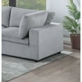 thumbnail image 6 of Miekor Furniture Dark Gray Color 6pc Modular Sectional Set Corduroy Upholstery Couch 3x Corner wedge 2x Armless Chairs 1x Ottoman Living Room Furniture 00831, 6 of 12