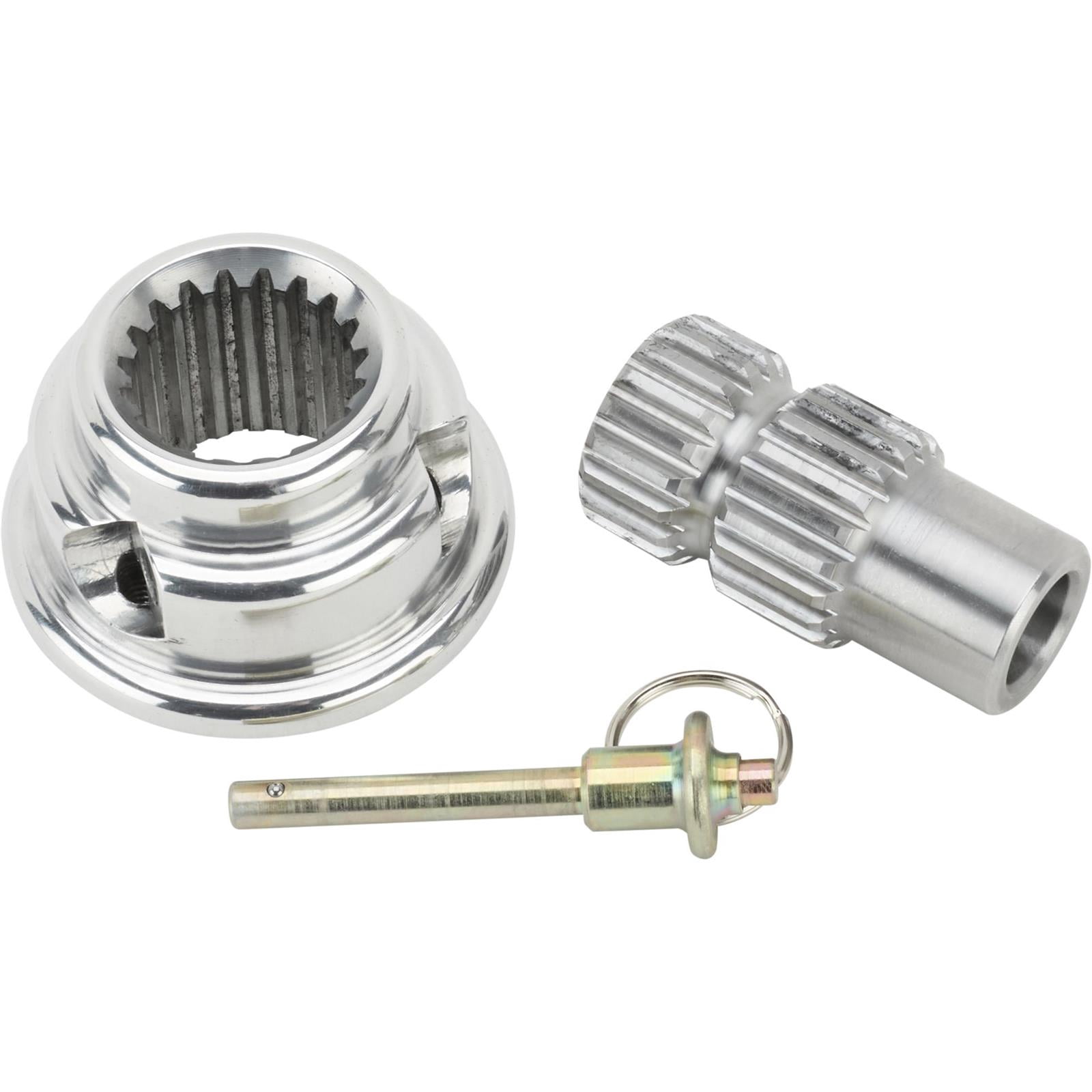 Pin-Style Quick Release Aluminum Steering Wheel Hub, 5/8In Steel Shaft