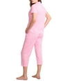 thumbnail image 2 of Karen Neuburger Womens Girlfriend Knit Capri Pajama Set Style-RLK0263, 2 of 4