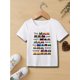 thumbnail image 1 of Cartoon Trains And Letter Print Boys Creative T-shirt, Casual Lightweight Comfy Short Sleeve Tee Tops, Kids Clothings For Summer, 1 of 6