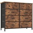 thumbnail image 1 of MUTUN Commode pour Chambre à Coucher, Commode de Chambre, Commode Haute à 10 Tiroirs en Tissu pour Salon, Garde-Robe, Couloir, Entrée, Commode à Tiroirs, Unité d'Organisation, Blanc, 1 of 4