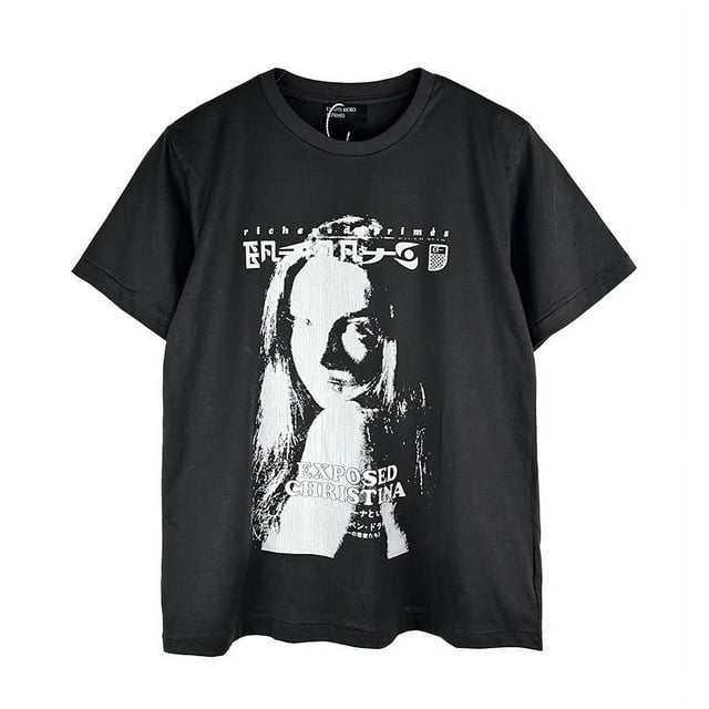 Heavy Fabric Character Pattern Print ERD T-Shirt Men Women 1:1 Tags Character Pattern Print White Enfants Riches Deprimes TShirt