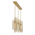 thumbnail image 5 of Hillbourne 3-Light Linear Chandelier in Warm Brass, 5 of 7