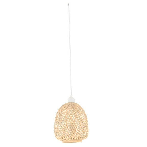 Hand-Woven Bamboo Pendant Light Fixture Hanging Light Bamboo Wicker Lamp Shade