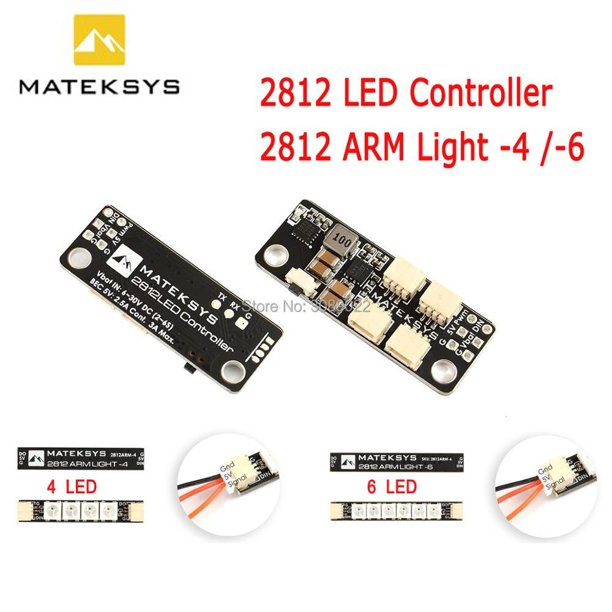 System 2812LED Controller 2-6S LED Control Module with 5V BEC / 2812 LED Controller & 2812ARM-4 Light 2812ARM-6 Light LED heqiyong toy