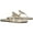 Spark Gold, variant on Tory Burch Miller Soft Women's Metallic Leather Memory Foam Slide Thong Sandals