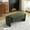 Dark Green, variant on Elegant Long-Shaped Storage Ottoman,Bench of boucle material with Simple and Grand Design,Entryway Bench for Bedroom Living Room Hallway, White