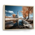 thumbnail image 2 of Designart "horizon Church Sacred Reflections I" Spiritual Floater Framed Wall Art Living Room, 2 of 7