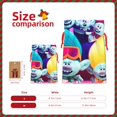 thumbnail image 3 of Pofeuu Sac Cadeau de Noël Imprimé Groupe de Trolls, Pochette en Toile de Jute avec Cordon de Serrage et Carte en Papier Kraft pour Fête, Anniversaire et Emballage - Moyen, 3 of 7