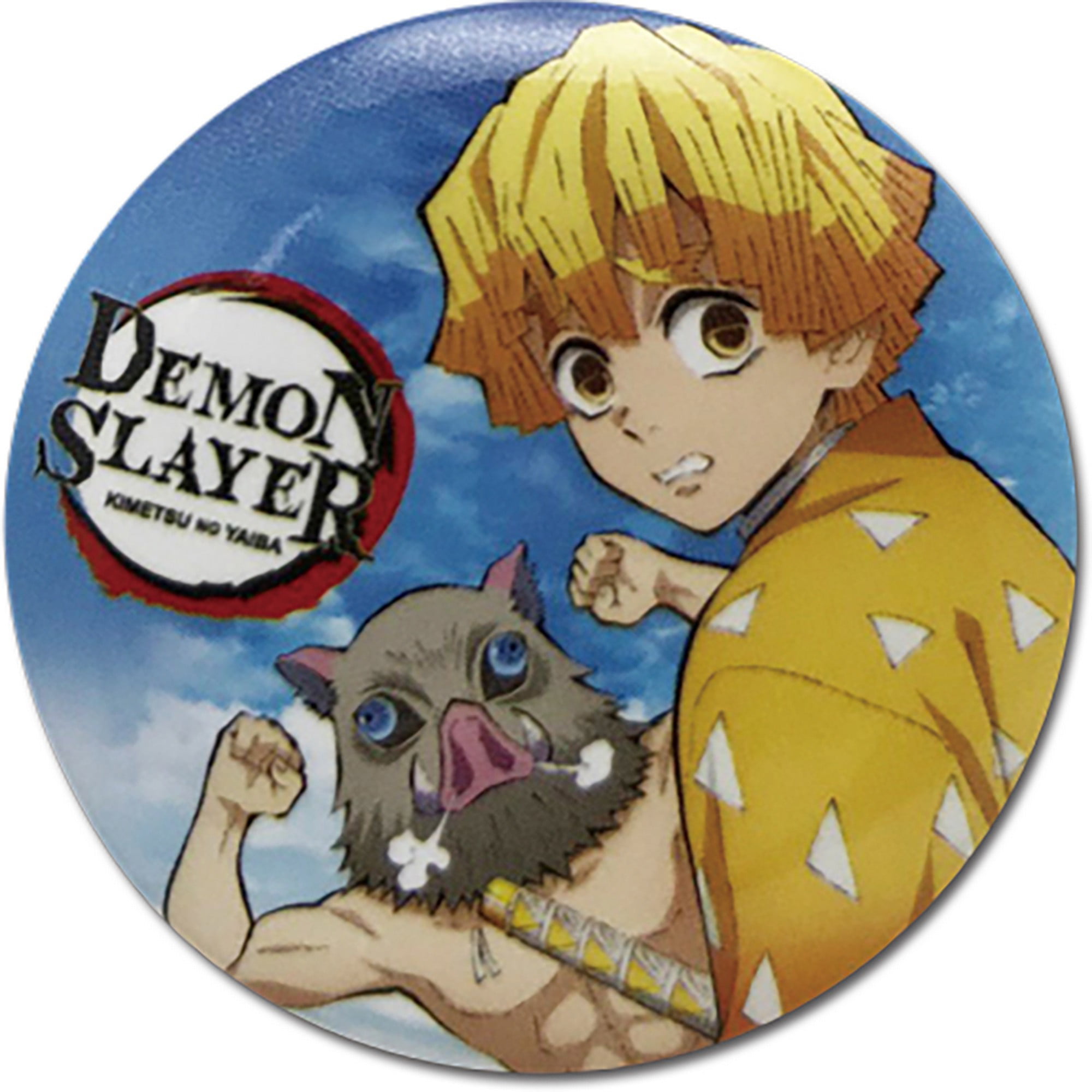 Bottom Kimetsu no Yaib: Demon Slayer Zenitsu Button 3,5 cm