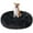 Black, variant on Exclusivo Mezcla Calming Donut Pet Bed for Medium Dogs 24", Anti-Anxiety Plush Cozy Warming Dog Bed, Gradient Purple