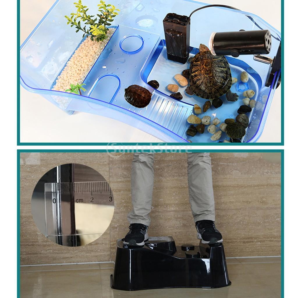 Tortoise Habit, Reptile Tanks with Basking Ramp and Rest Plforms ( )