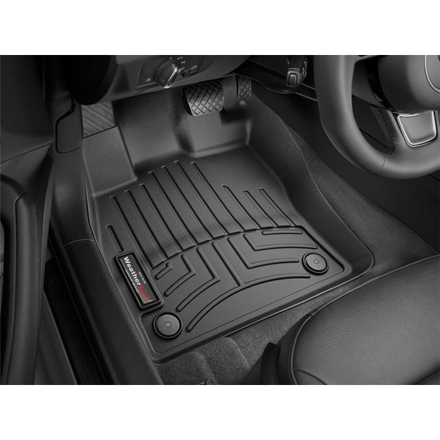 Weathertech Floor Liner 444961 FloorLiner; Molded Fit; Black; Thermoplastic Polyolefin TPO Vacuum Formed Material; 2 Piece