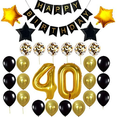 Decocheer 40th Birthday Decorations Gift For Men Women Party