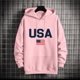 thumbnail image 7 of Yertdoel Hoodies for Men Drawstring USA Graphic Print Long Sleeve Hooded Sweatshirt Stylish Warm Casual Pullover Top with Pocket, 7 of 7