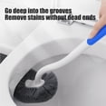 thumbnail image 4 of Toilet Bowl Brush with Long Handle and Flexible Silicone Bristles, Wall Mounted Space Saving Toilet Cleaner for Deep Cleaning Every Corner, 4 of 5