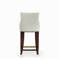 thumbnail image 6 of Shubert Counter Stool with Solid Wood Base in Ivory - Set of 2, 6 of 7