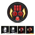 thumbnail image 2 of 5.75 Inch LED Headlight for Motorcycle Waterproof DRL Turn Signal Devil Eye High Low Beam Lamp, 2 of 5