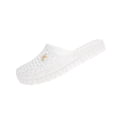 thumbnail image 3 of YOUYEDIAN Jelly Sandals for Women Ballet Dress Mesh Slip on Flats Shoes Summer Wide Closed Toe Mary Jane Mules Clear Beach Sandals (Clear), 3 of 5
