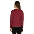 thumbnail image 4 of Inkmeso T-shirt Manches Longues à Manches Longues pour Femme Solid Button Henley T-shirts, 4 of 7