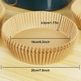 thumbnail image 4 of Air Fryer Disposable Paper Liner, 100 Pcs Square Non-Stick Insert Parchment Paper Liners Air Fryer Oil-proof, Water-proof, Food Grade Parchment Paper for Airfryer Basket, Microwave, Oven, Dryer US, 4 of 6