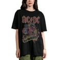 thumbnail image 2 of ACDC Are You Ready Adult Black Heavyweight Oversized T-shirt, 2 of 5