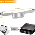 thumbnail image 3 of Grill Scraper for Griddle with Magnetic Rack and Grease Gate Functionality 10 in Stainless Steel Food Scraping Tool, 3 of 8