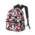 thumbnail image 2 of Vsdgher Cute Dog Print Unisex Large Capacity Bookbag Schoolbag Casual Daypack for High School/College/Teens/Travel/Work, 2 of 8