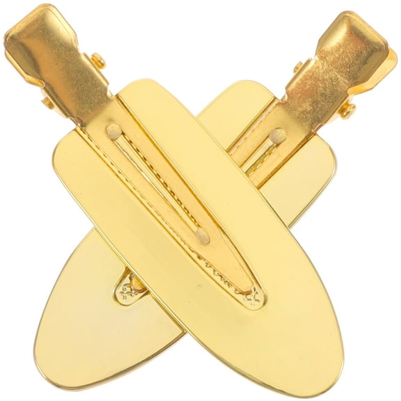 TOYMYTOY  Golden Hair Styling Clamps Firm Hold No-Trace for Salon 1Pair