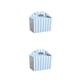 thumbnail image 4 of Naiovety Caja de postres compacta y portátil de 20 cartones para delicias Dim Sum Caja de postres Dim Sum Caja de regalo para niños Caja de franja azul y blanca 2Conjunto, 4 of 6