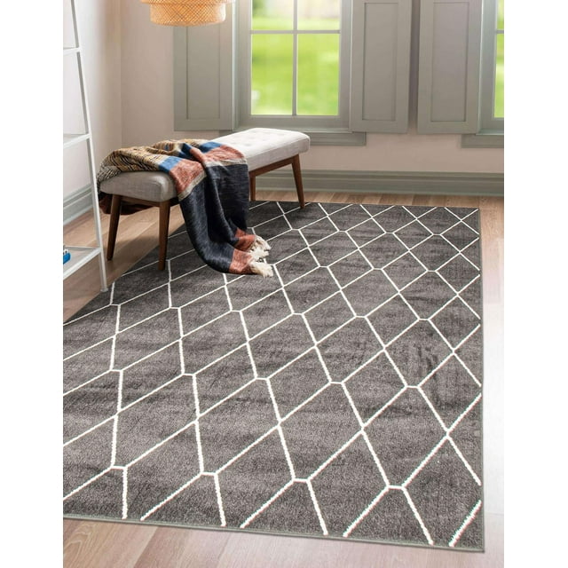 ECARPET Contemporary Area Rug for Living Room, Bedroom, Dinning Hall, Diamante Collection