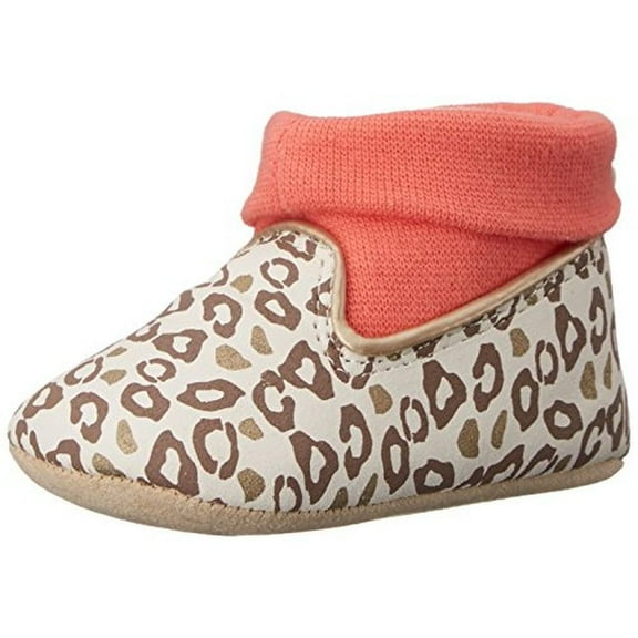 Rosie Pope Kids Footwear Playful Leopard Leopard Print Infant Girls Crib Shoes