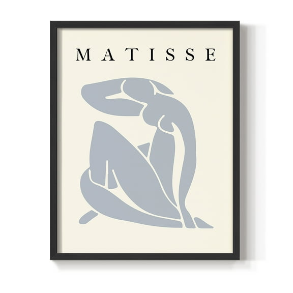 Matisse CCCLXXXII in Black Solid Wood 8 x 10 Framed Print