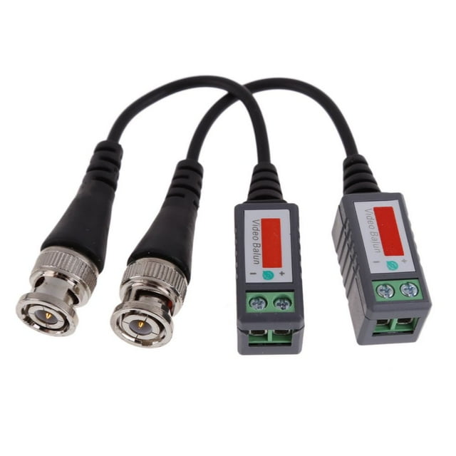 MesaSe 10x CCTV Camera Passive Video Balun Transceiver BNC Connector Coaxial Cable