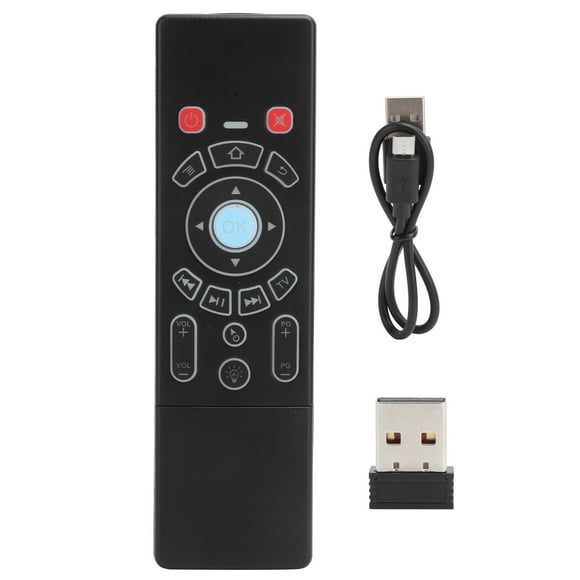 Teclado Air Remote Mouse 2,4G giroscopio de 6 ejes panel táctil retroiluminado para Android/Smart TV Box PC edición estándar