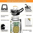 thumbnail image 4 of Pineapple 32oz Water Bottles with Straw Tritan Leakproof Sports Bottle BPA Free Clear for Fitness Gym Swimming Cycling, 4 of 7