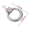 thumbnail image 2 of Utopia Alley 25pcs Anello Cabinet Ring Pull Knob - Decorative Cabinet Drop Pull Knobs for Cabinets and Drawers - Vintage Cabinet Hardware with Hand Finished Brushed Nickel - Pull Knobs 1.6", 2 of 6