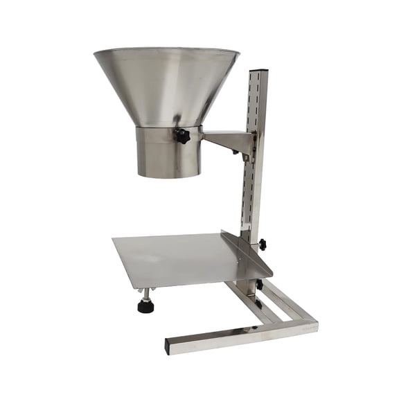 PreAsion Stainless Steel Feeding Hopper with Support Stand Manual Filling Equipment φ5.5inch