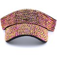 thumbnail image 2 of Rhinestone Sport Sun Visors Hats for Women Adjustable Glitter Cap, 2 of 4