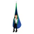 thumbnail image 1 of （blue green）Outdoor Children Hanging Hammock Chair Home Garden Kids Swing Rocking Chair Hammock, 1 of 1